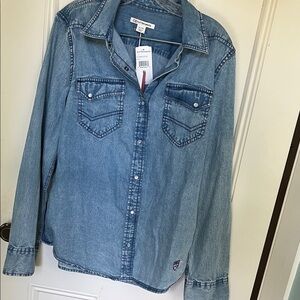Cutter & Buck Blue Button Down Shirt